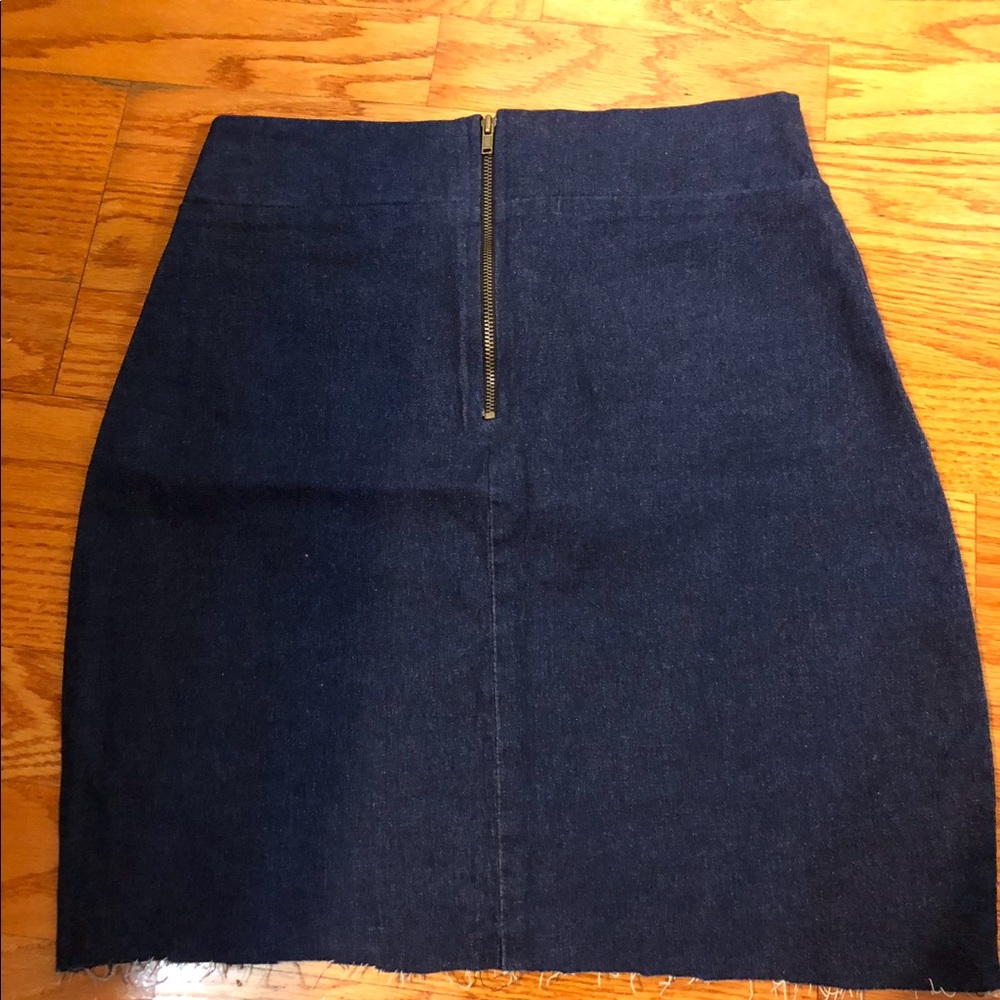 Mini jean skirt